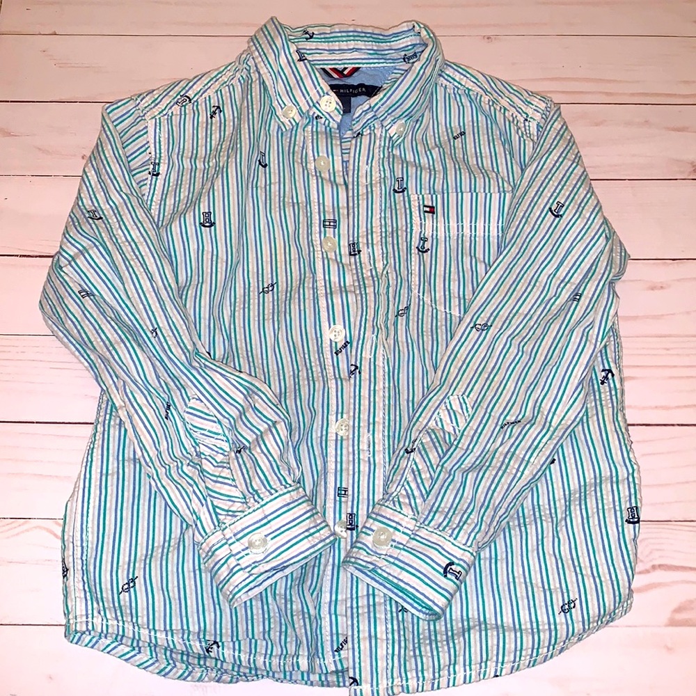 Boy’s Tommy Hilfiger Oxford Button Up Shirt